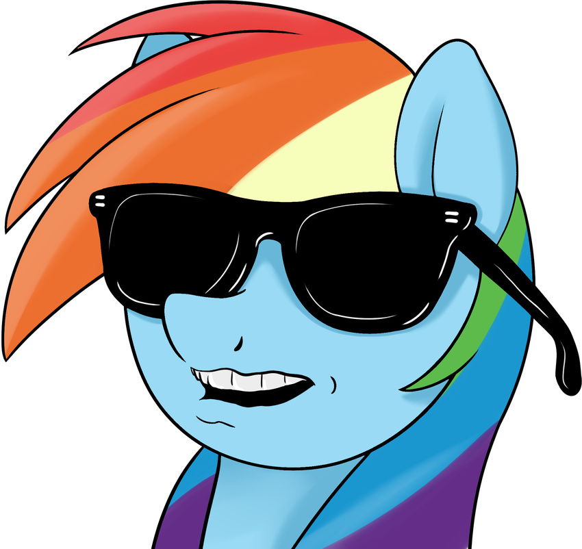 2017 alpha_channel ambiguous_gender coinpo equine eyewear feral friendship_is_magic hair hi_res horse mammal multicolored_hair my_little_pony pony portrait rainbow_dash_(mlp) rainbow_hair reaction_image simple_background solo sunglasses transparent_background