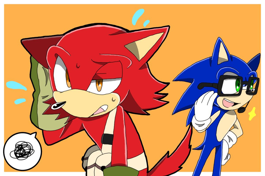 2017 anthro big_head black_nose canine clothing custom_character_(sonic_forces) eyewear fur glasses gloves hedgehog male mammal sonic_(series) sonic_forces sonic_the_hedgehog sonicsky2337 toony video_games wolf