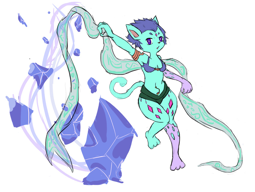 elemental elwysprigg fantasy feline female glacial ice magic mammal spirit