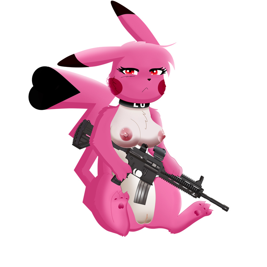 1900x1900 2017 assault bottomless breasts clothed clothing digital_media_(artwork) female gun invalid_tag lucaschu lucychu nintendo pok&eacute;mon pussy ranged_weapon rifle semi-anthro video_games weapon