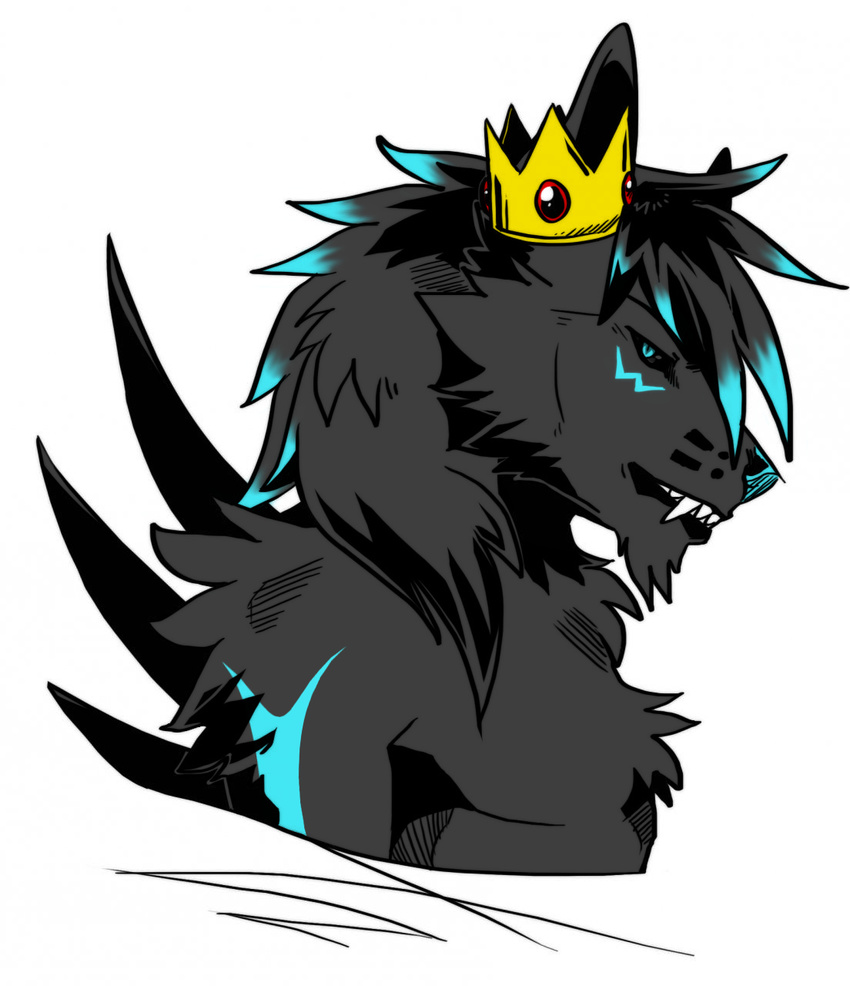 allenr canine crown demon invalid_tag looking_at_viewer mammal mane maned_wolf master_hellscythe nexsix royalty teeth wolf