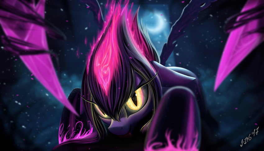 crossover equine evelynn_(lol) first_person_view horse league_of_legends magic mammal my_little_pony ponification pony riot_games slit_pupils succubus video_games yellow_eyes zigword