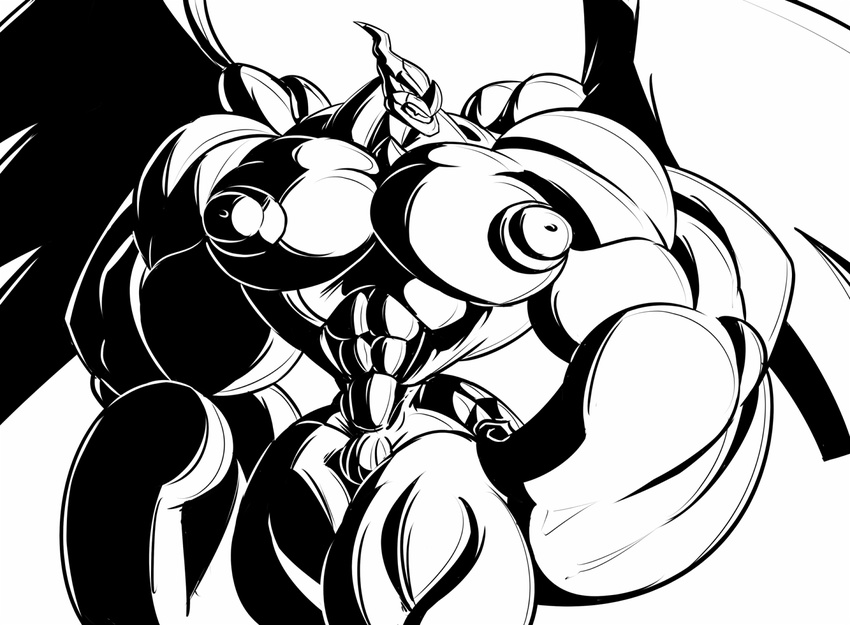 abdomen anthro big_muscles bulge dragmon hyper hyper_muscles legendary_pok&eacute;mon male muscular muscular_male nintendo nipples pecs pok&eacute;mon pok&eacute;mon_(species) solo video_games zekrom