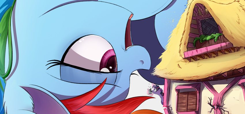 2017 duo equine feral friendship_is_magic hair hi_res horn macro mammal multicolored_hair my_little_pony ncmares open_mouth rainbow_dash_(mlp) twilight_sparkle_(mlp) unicorn