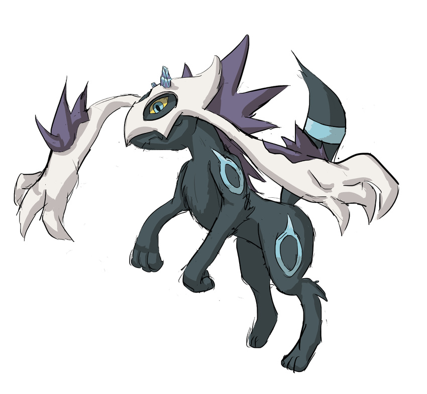 eeveelution elwysprigg fak&eacute;mon female froslass fusion ghost haunter hybrid nintendo pok&eacute;mon pok&eacute;mon_(species) solo spirit umbreon video_games