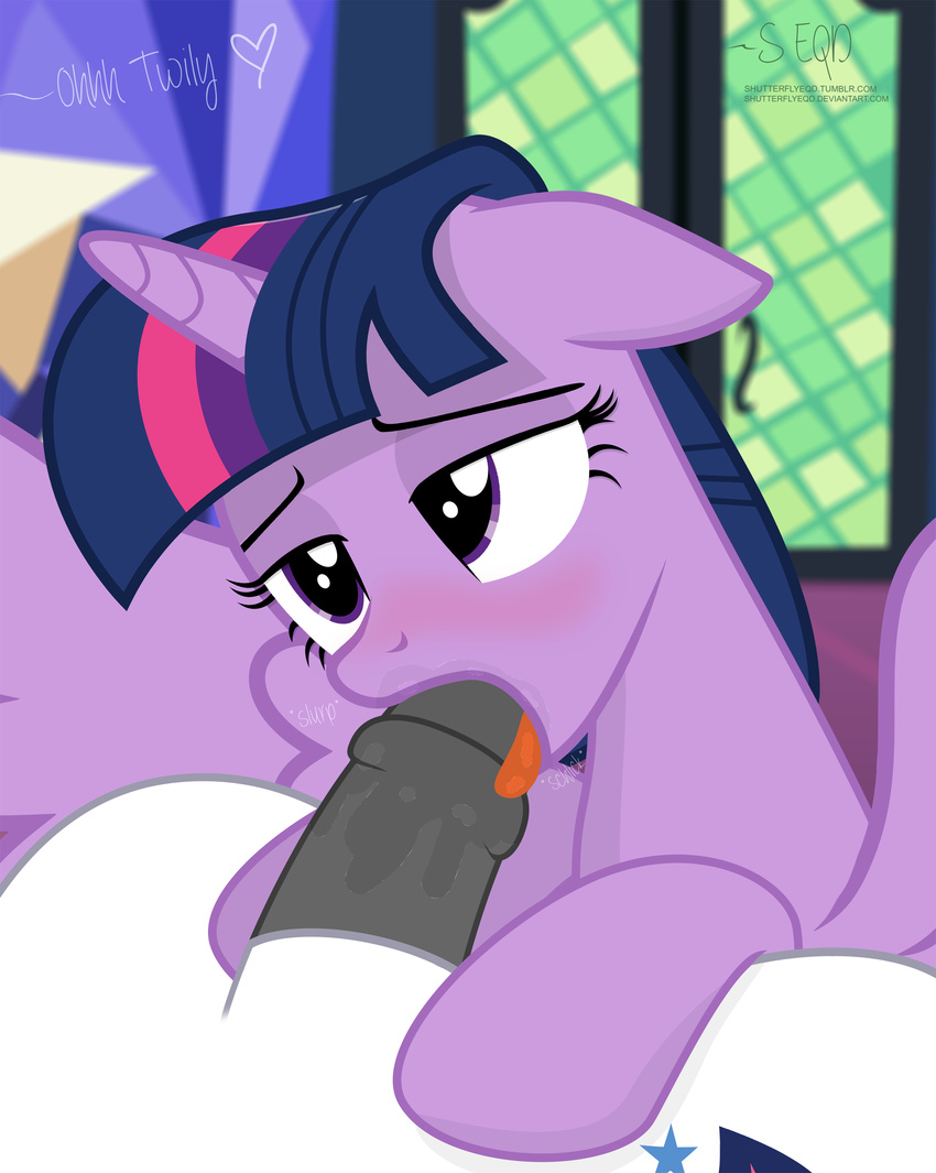 &lt;3 2017 blush cutie_mark dialogue equine erection eyebrows eyelashes feathered_wings feathers fellatio female feral feral_on_feral friendship_is_magic hair hi_res horn incest inside male male/female mammal multicolored_hair my_little_pony oral penis purple_eyes saliva sex shining_armor_(mlp) shutterflyeqd sibling text twilight_sparkle_(mlp) unicorn winged_unicorn wings