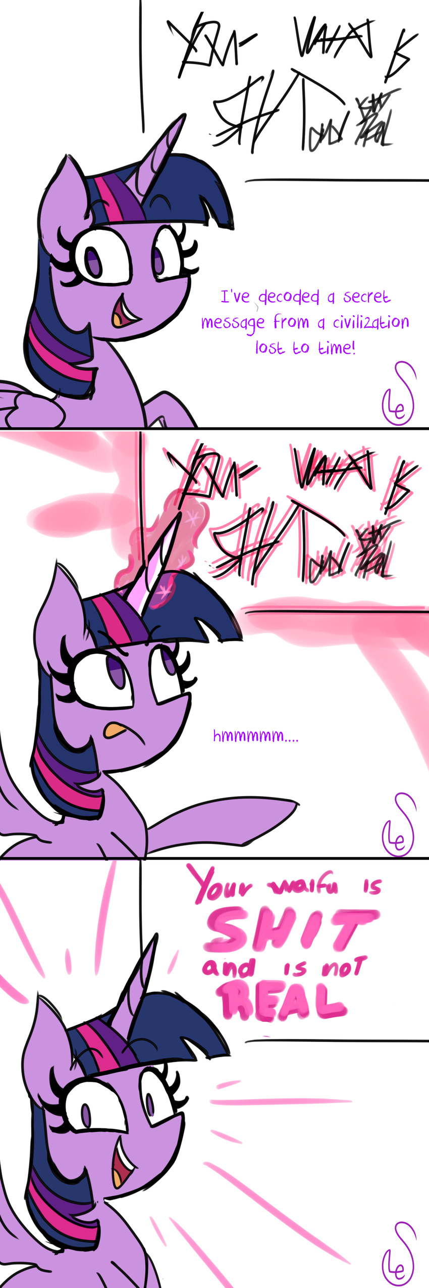 2017 comic english_text equine female feral friendship_is_magic hi_res horn looking_at_viewer mammal my_little_pony quarium solo text twilight_sparkle_(mlp) winged_unicorn wings