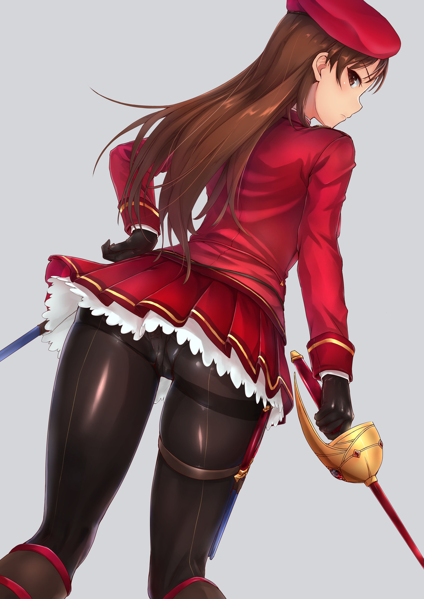 pantsu pantyhose sword tori_(puru0083) uniform weapon