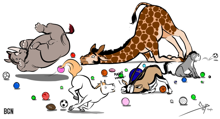 ! 2016 8_ball antelope ass_up ball balls basketball_(ball) bgn billiard_ball black_eyes black_fur black_mane black_tail bowling_ball brown_fur brown_spots brown_tail countershading denver_broncos derrick_(bgn) digital_media_(artwork) donkey dot_eyes english_text equine feral feralized football_(ball) fur giraffe grey_balls grey_hooves grey_skin grey_tail group hooves horn horse isaiah jamie_the_oryx larger_feral larger_male laugh long_neck male mammal mane miguel miles_(mascot) multicolored_fur multicolored_tail nfl orange_mane orange_tail oryx profanity quadruped rhinoceros shadow signature simple_background sitting size_difference smaller_feral smaller_male snout soccer_ball spots spotted_fur tail_tuft tan_fur tan_tail tennis_ball text tripping tuft two_tone_fur two_tone_tail volleyball_(ball) white_background white_countershading white_fur wide_eyed