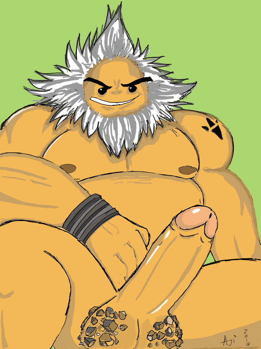 aji_arts balls biceps darunia goron male male/male musclegut muscular nintendo nude pecs penis the_legend_of_zelda uncut video_games