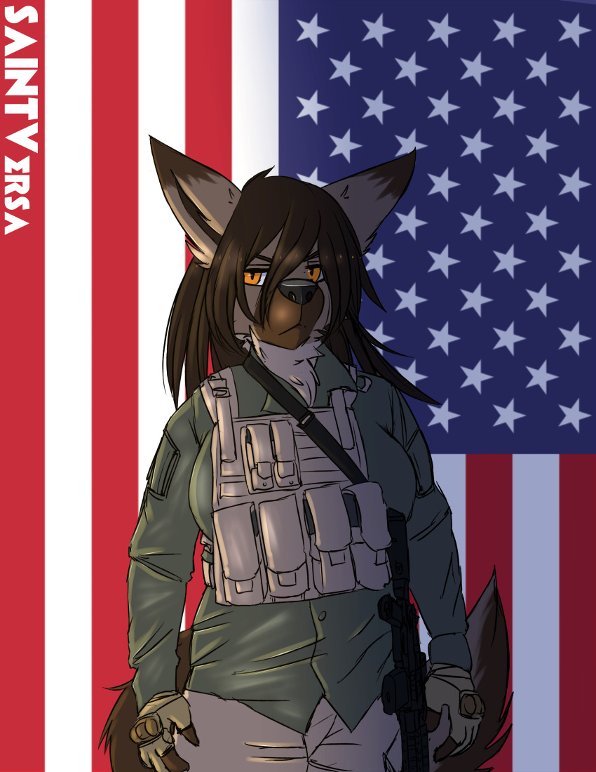 canine contractor female mammal military private saintversa solo tactical