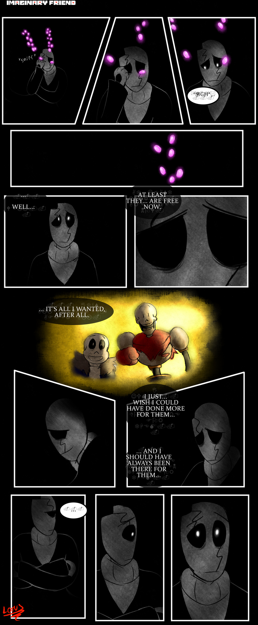 2017 absurd_res animated_skeleton bone clothed clothing comic english_text gaster hi_res humanoid lotusthekat mammal not_furry papyrus_(undertale) sans_(undertale) skeleton text undead undertale video_games