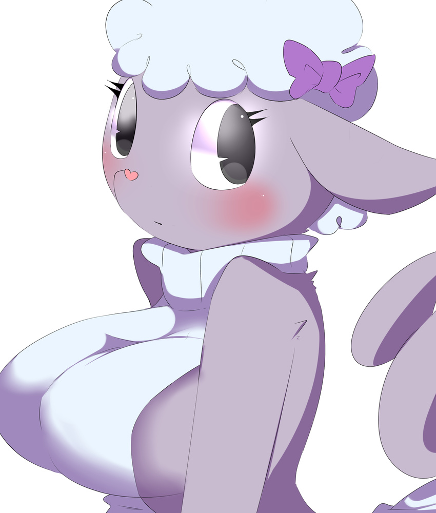 1girl artist_request black_eyes furry happy_tree_friends lammy sheep solo