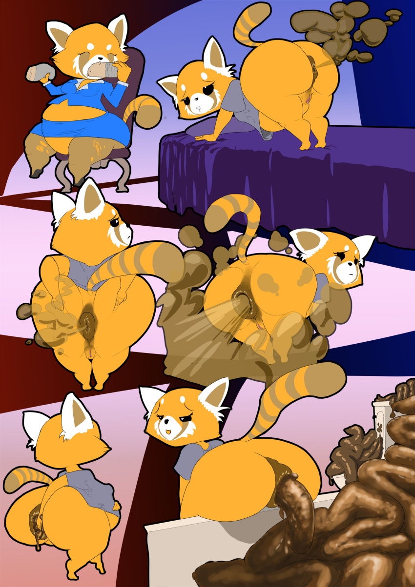 2020 aggretsuko ailurid anthro anus archived_source bathroom bathtub belly big_anus big_belly big_butt bloated blue_bottomwear blue_clothing blue_dress_shirt blue_skirt bluepants bottomless bottomwear breasts brown_anus burrito butt butt_expansion clothed clothing comic digital_drawing_(artwork) digital_media_(artwork) erect_nipples erect_nipples_under_clothes excessive_feces expansion fart fart_cloud feces feces_in_tub female food frown fur genitals grey_clothing grey_shirt grey_topwear hand_on_anus hi_res holding_butt holding_stomach huge_butt hyper hyper_butt hyper_fart hyper_feces legwear mammal multiple_images nipples obese open_mouth orange_body orange_fur overweight pantyhose partially_clothed pooping puffy_anus pussy red_panda relieved retsuko sanrio scat scat_pile sequence shirt short_stack simple_background skirt smaller_version_at_source smile solo stretched_clothing tail toilet topwear torn_clothing torn_legwear torn_pantyhose wardrobe_malfunction weight_gain worried