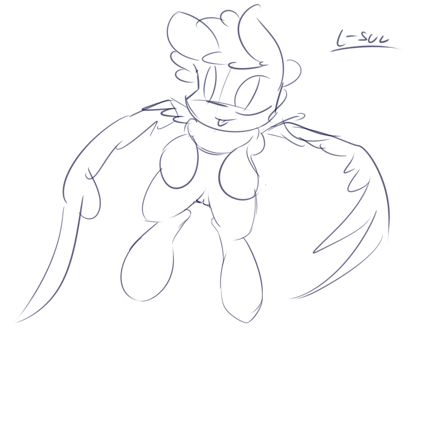 equine female horse l-suu mammal my_little_pony pussy sketch smile wings