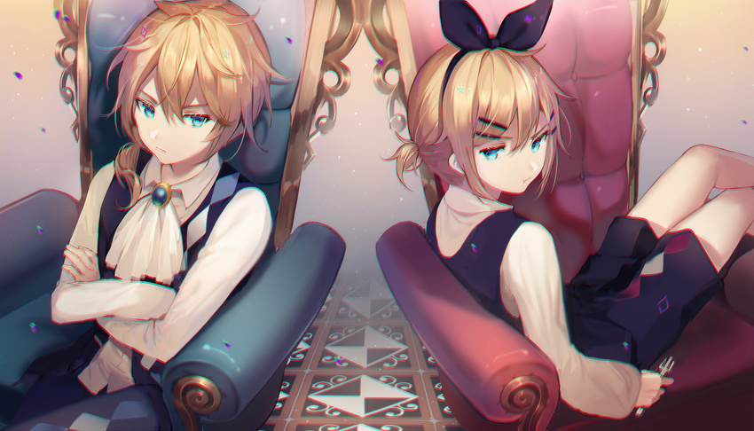 kagamine_len kagamine_rin qingshui_ai tagme vocaloid