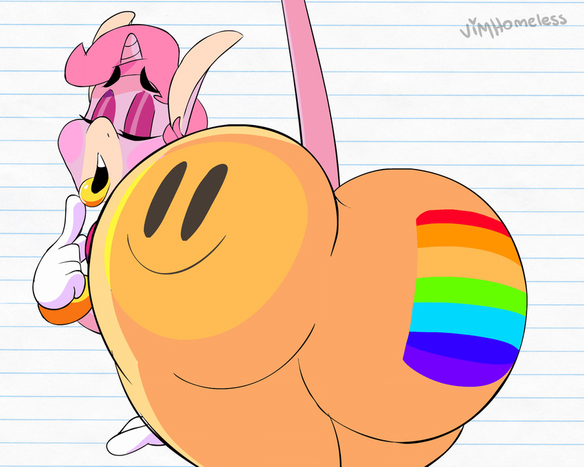2018 animated anthro big_butt boon_(vimhomeless) butt clothing equine horn huge_butt looking_back loop male mammal rear_view solo thick_thighs unicorn vimhomeless wide_hips