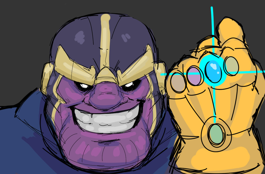 anothermeekone clothing gloves grin guardians_of_the_galaxy male marvel not_furry smile thanos