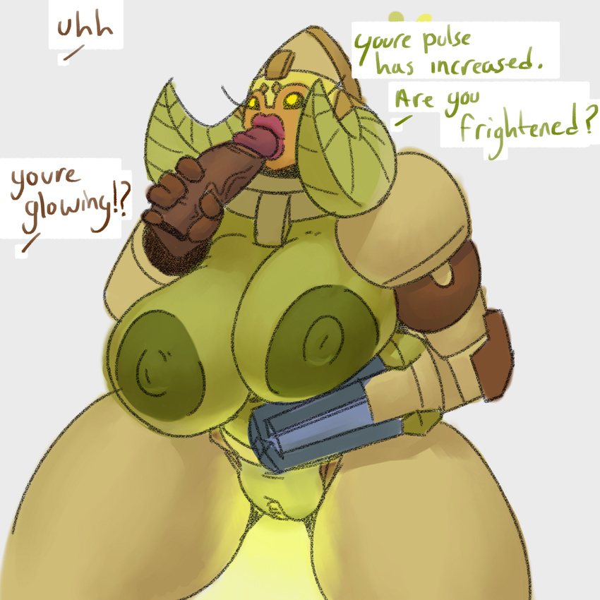 big_breasts big_butt breasts butt digital_media_(artwork) duo erection fellatio female horn huge_butt humanoid living_machine machine mammal mechamonkeyz nipples not_furry omnic open_mouth oral orisa_(overwatch) overwatch penis pussy robot sex simple_background taur text thick_thighs video_games wide_hips