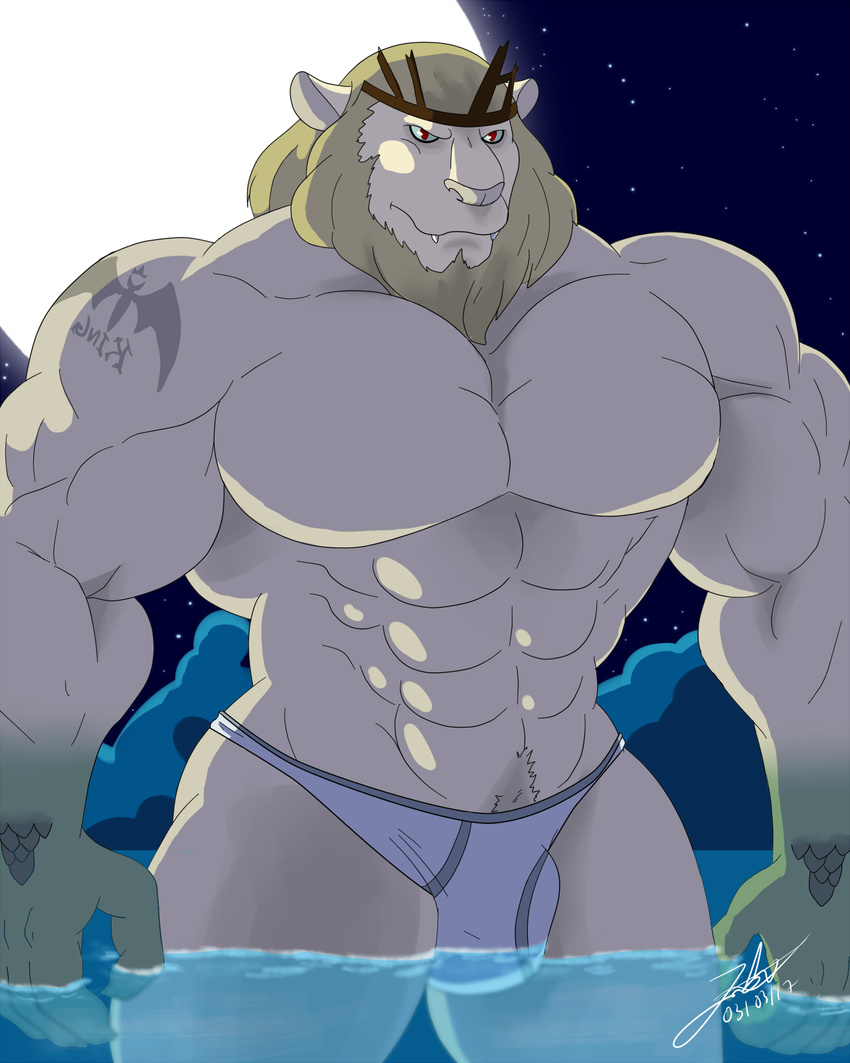 adventure_time cartoon_network clothing full_moon male miguel_okami monster moon muscular solo underwear vampire vampire_king