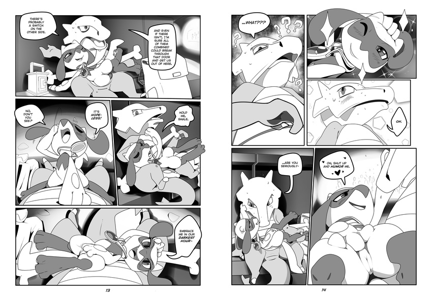 comic edit insomniacovrlrd marowak nintendo pok&eacute;mon pok&eacute;mon_(species) riolu video_games