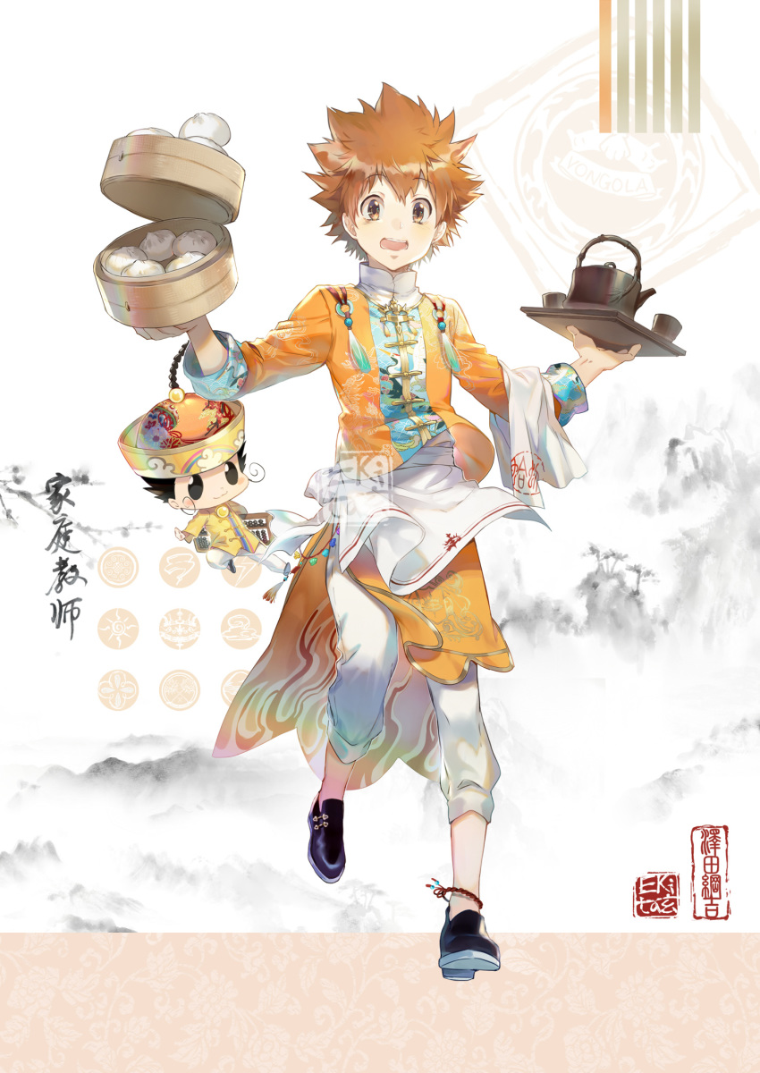 asian_clothes ekita_gen katekyo_hitman_reborn! male reborn sawada_tsunayoshi