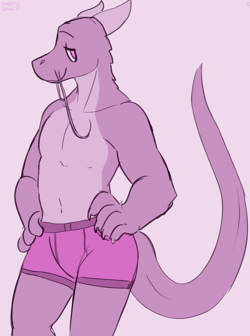 2018 anthro bedroom_eyes briefs claws clothed clothing datdraggy digital_drawing_(artwork) digital_media_(artwork) dragon flesh_whiskers half-closed_eyes hi_res horn invalid_tag looking_at_viewer male monochrome partially_clothed presenting reptile scales scalie seductive simple_background sketch sleepyscreen smile solo standing topless underwear whiskers