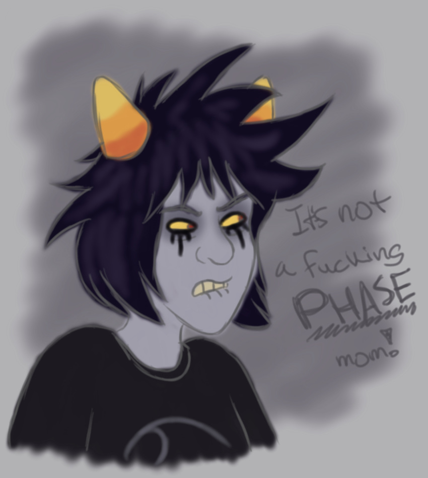 2018 black_hair f_is_for_family grey_skin hair homestuck itoruna kevin_(f_is_for_family) kevin_murphy ms_paint_adventures not_furry
