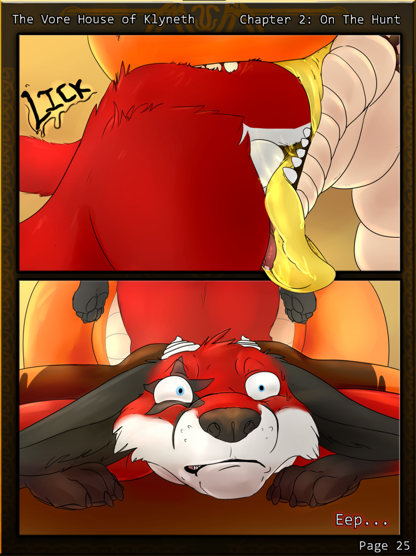 audition canine claws comic dragon fox fur krevaan_(cometfox) male mammal nolow oral_vore penis penis_tip runa216 scalie spike_(shade1) the_vore_house_of_klyneth tongue tongue_out vore