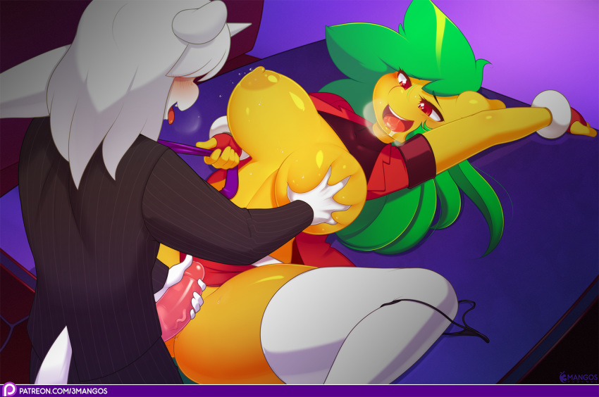2015 3mangos anthro big_breasts blush breast_grab breasts breath clothed clothing clothing_lift drooling equine fan_character fangs female grope hand_on_breast happy happy_sex horn horse legwear lying male male/female mammal mango_(character) masturbation my_little_pony nipples on_back open_mouth open_shirt panties panties_around_one_leg penis pony pussy pussy_juice saliva sex skirt skirt_lift spread_legs spreading standing stockings sweat table_lotus_position ultima_(oc) underwear underwear_around_one_leg unicorn voluptuous wide_hips