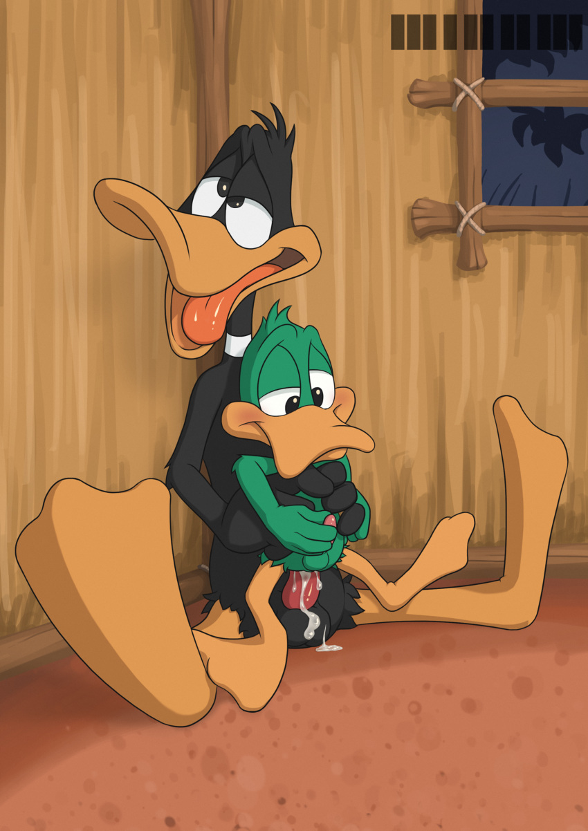 age_difference anal anal_penetration anthro avian balls bird cub daffy_duck duck duo looney_tunes male male/male minum penetration penis plucky_duck tiny_toon_adventures warner_brothers young