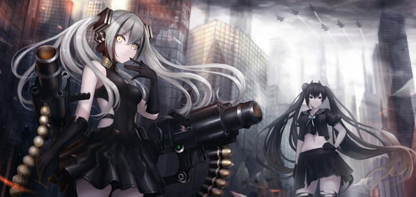 aircraft destroyer_(girls_frontline) girls_frontline jpeg_artifacts ouroboros_(girls_frontline) scenic tagme_(artist)