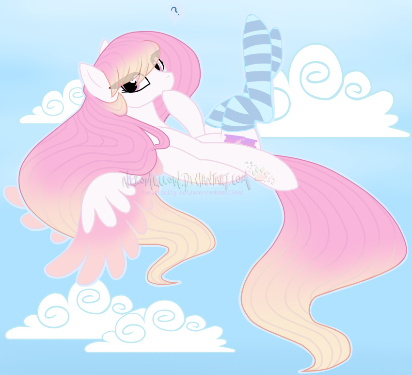 blush daybreak digital_media_(artwork) equine female friendship_is_magic hair horse mammal my_little_pony pegasus pony sky wings