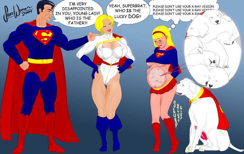 dc krypto power_girl scatwoman supergirl superman