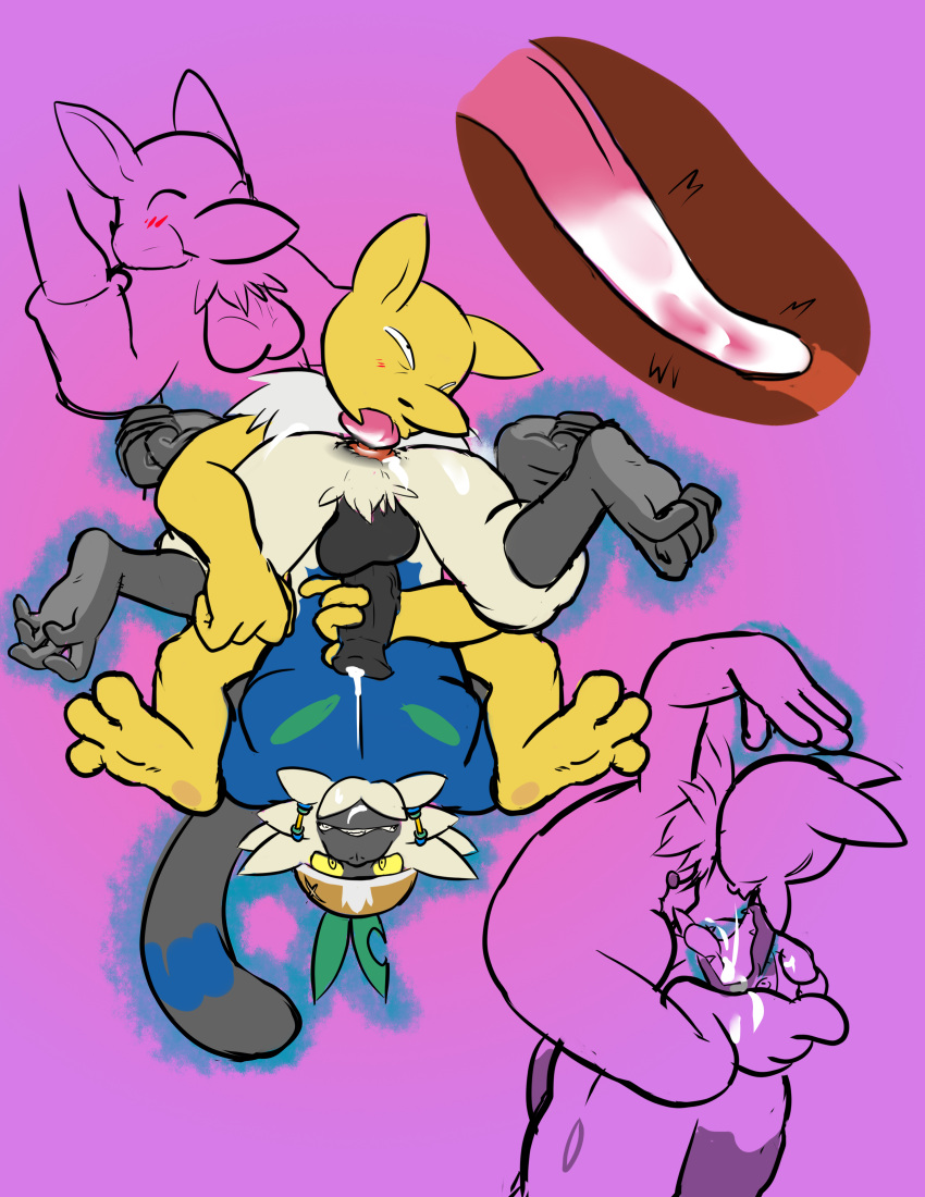 absurd_res anal anal_prolapse animal_genitalia blush bodily_fluids body_swap cum cum_on_feet cum_on_tongue deep_tongue duo eyes_rolling_back fan_character feet felching feral forced forced_open_mouth generation_1_pokemon generation_7_pokemon genital_fluids genitals hi_res humanoid humanoid_feet hypno_(pokemon) interspecies jewelry kinkykeroro lemur male male/male mammal markings nintendo nipples oral passimian pawpads plantigrade pokemon pokemon_(species) pokephilia precum prehensile_feet primate prolapse rape rimming ruffed_lemur sex shiny_pokemon snowballing soles spit_in_mouth strepsirrhine telekinesis toe_curl toes tongue tribal tribal_jewelry tribal_markings