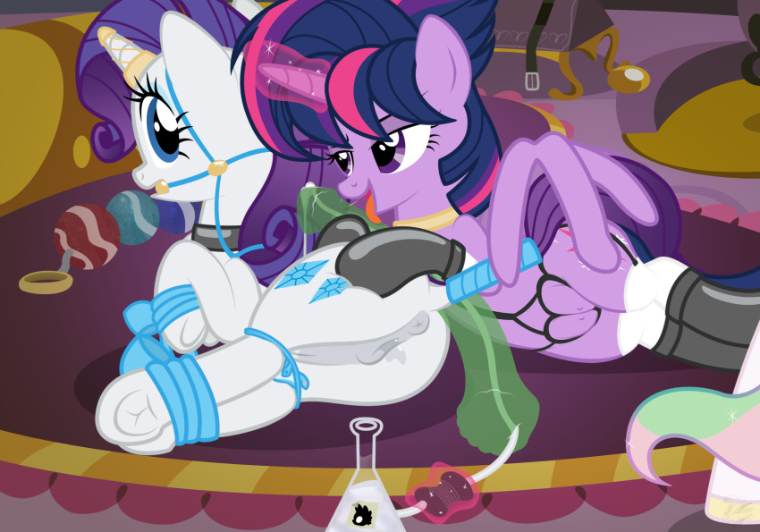 2015 anal_beads anus bound cum cum_drip cum_string cum_tube cutie_mark dildo dildo_lick dripping equine feathered_wings feathers female female/female feral friendship_is_magic hair horn mammal multicolored_hair my_little_pony niggerfaggot princess_celestia_(mlp) purple_hair pussy pussy_juice rarity_(mlp) sex_toy tail_wraps teats twilight_sparkle_(mlp) two_tone_hair unicorn winged_unicorn wings wraps