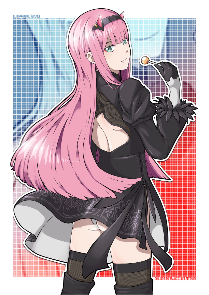 cosplay darling_in_the_franxx horns nier_automata tagme yorha_no.2_type_b zero_two_(darling_in_the_franxx)