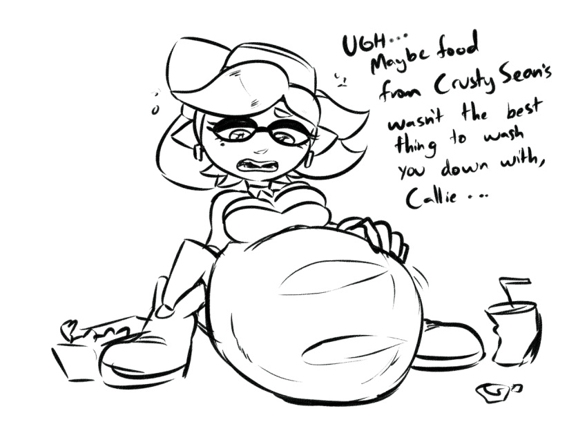 belly big_belly cephalopod female inkling lewdsona marie marine nintendo splatoon squid video_games vore