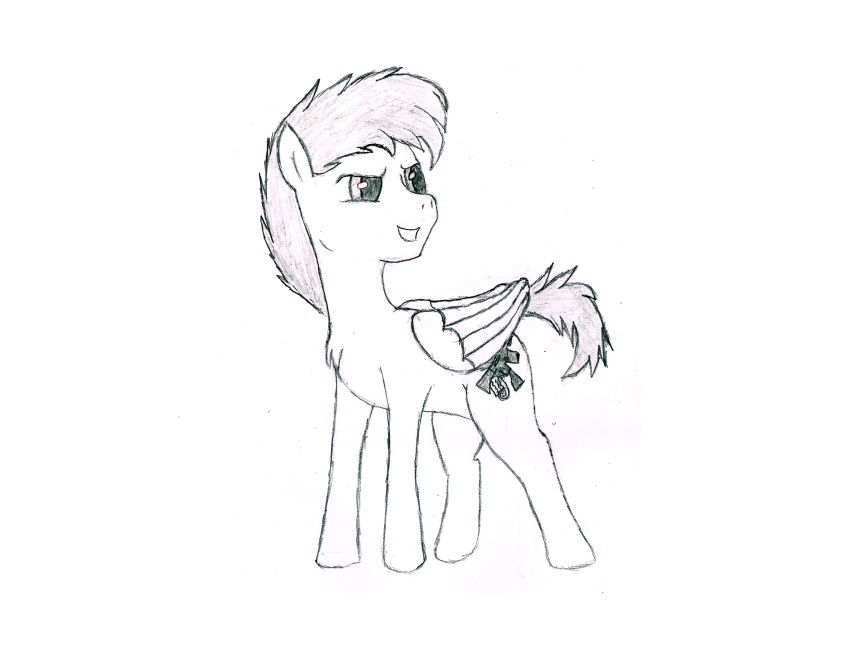 derpsickle equine fan_character feathered_wings feathers feral male mammal my_little_pony pegasus solo wings