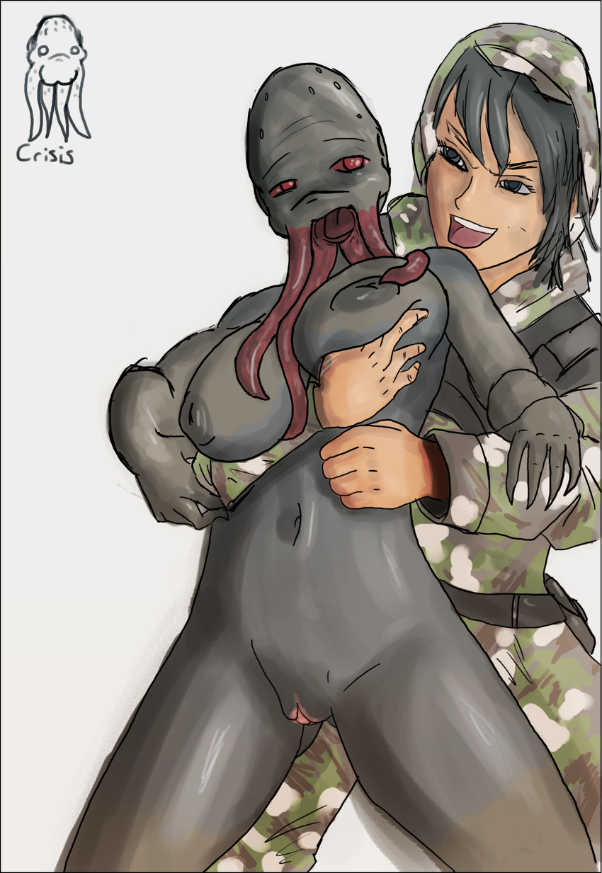 bloodsucker breasts crisis female plain_background pussy s.t.a.l.k.e.r. unknown_artist white_background