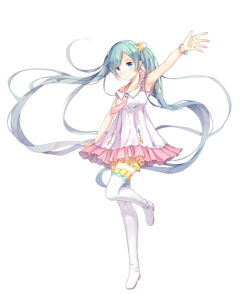 hatsune_miku tagme thighhighs vocaloid yue_yue