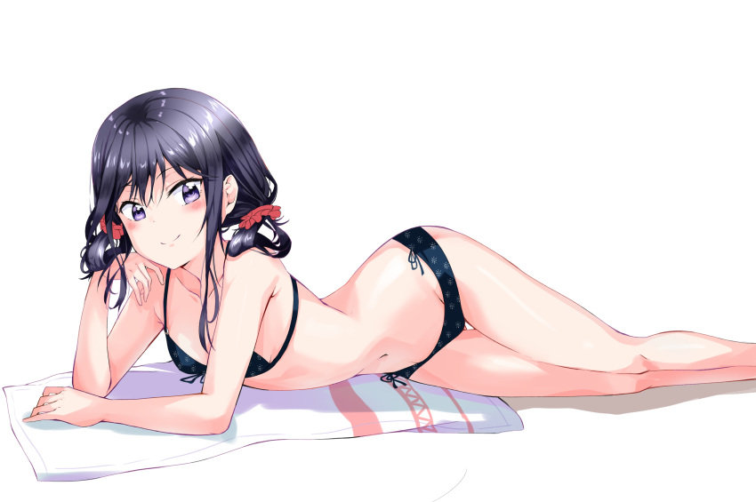 adagaki_aki bikini masamune-kun_no_revenge sunhyun swimsuits towel