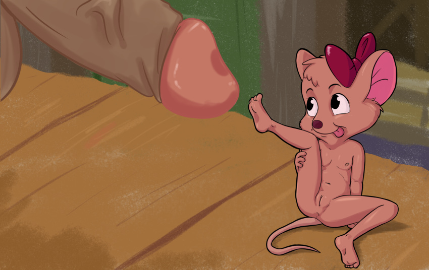 anthro anus breasts clitoris cub disney female male mammal mouse nipples olivia_flaversham penis presenting presenting_anus presenting_pussy pussy rodent size_difference spread_legs spreading the_great_mouse_detective tongue tongue_out young