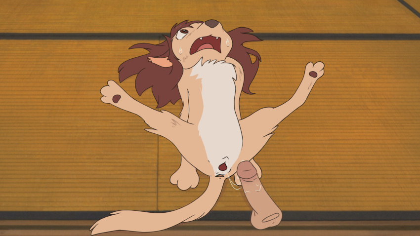 animal_genitalia canine cub cum disembodied_penis dog erection female feral forced fur hair male male/female mammal nude open_mouth penis pussy rape sex the_giant_hamster wolf wolf_children young yuki