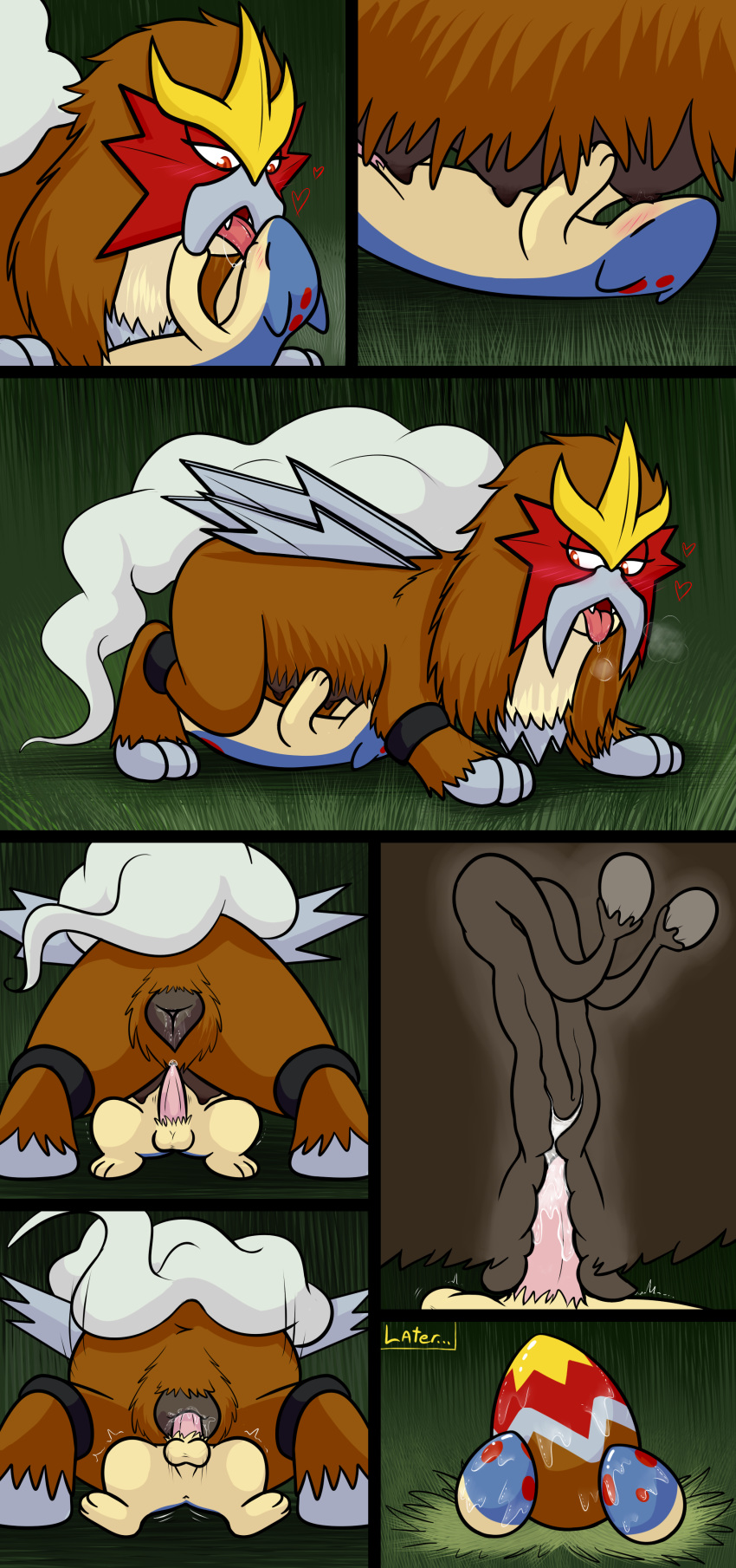 anatomically_correct anatomically_correct_pussy animal_genitalia animal_pussy anus breast_suck breastfeeding breasts canine canine_pussy comic cowgirl_position cum cum_inside duo egg entei erection female female_on_top feral feral_on_feral french_kissing hi_res internal kissing krixata legendary_pok&eacute;mon male male/female male_penetrating mammal multi_breast multi_nipple nintendo nipples nude on_top panting penetration penis pok&eacute;mon pok&eacute;mon_(species) pussy pussy_juice quilava saliva saliva_string sex size_difference smaller_male sucking suckling tapering_penis vaginal vaginal_penetration video_games