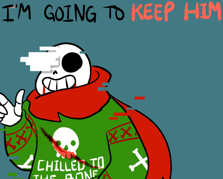 5:4 aftertale animated_skeleton blood bone clothed clothing dialogue english_text geno_sans_(aftertale) glitch loverofpiggies not_furry skeleton solo text undead undertale video_games wounded