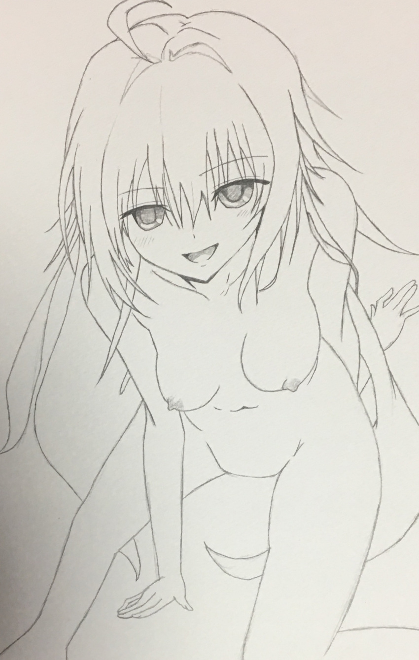 bathing kurosaki_mea naked nipples onsen sketch tagme to_love_ru to_love_ru_darkness wet