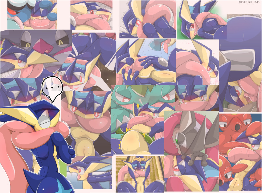 ... 2015 absurd_res ambiguous/ambiguous ambiguous_gender animal_genitalia anthro anthro_on_feral bestiality blush eyes_closed feral feraligatr forced genital_slit greninja group hi_res interspecies malamar male male/ambiguous multiple_images nintendo octillery open_mouth pok&eacute;mon pok&eacute;mon_(species) rape rope seismitoad sex slit solo_focus speech_bubble sweat tongue tongue_out type venusaur video_games