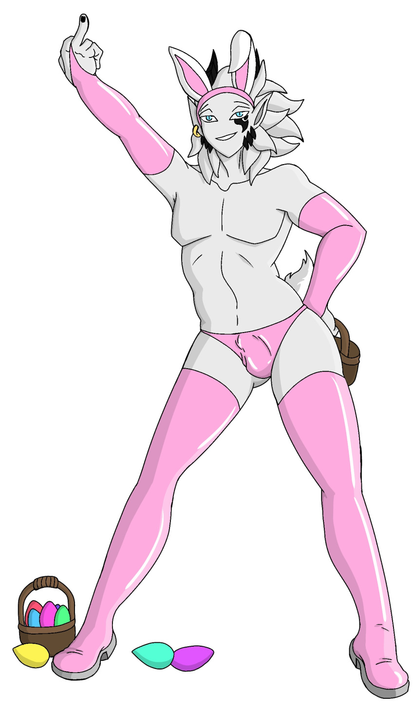 anthro digital_media_(artwork) digitalart easter girly holidays male rubber solo zimaku15