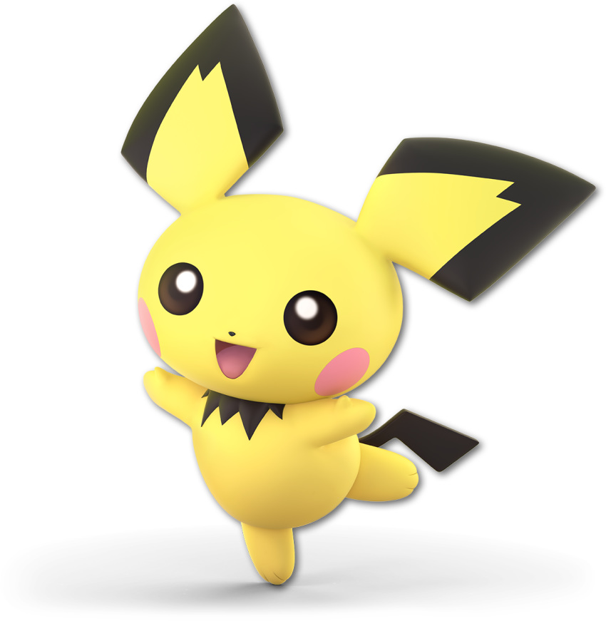 nintendo official_art pichu pok&eacute;mon pok&eacute;mon_(species) super_smash_bros super_smash_bros._ultimate video_games